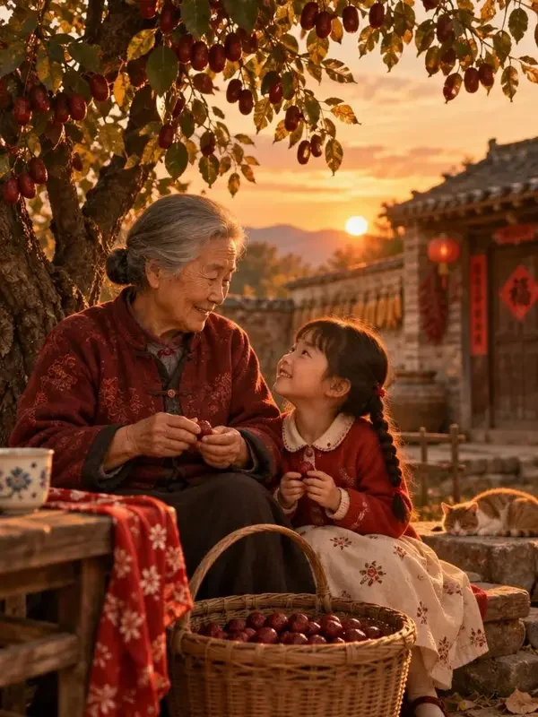 枣乡的月光（家庭温情类温情短剧封面，来自黄果短剧APP）
