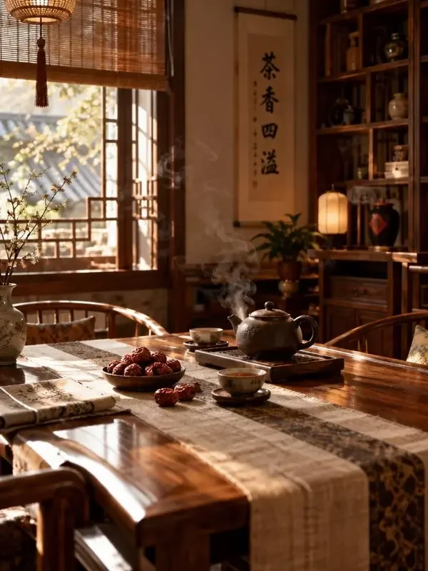 枣红茶馆（治愈日常类温情短剧封面，来自黄果短剧APP）